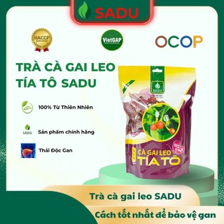 Trà cà gai leo tía tô Sadu giúp an thần-thải độc cơ thể-thải độc gan gói 250g