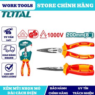 Đồ nghề total kềm mũi nhọn mỏ dài cách điện thtip2361 - thtip2381