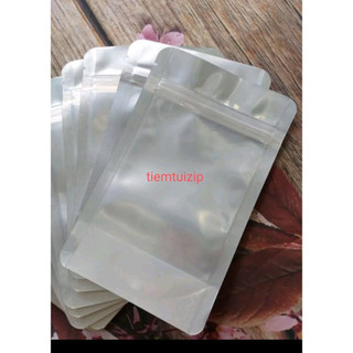 100g Túi zip bạc đáy đứng nhiều size ấn vào chọn size