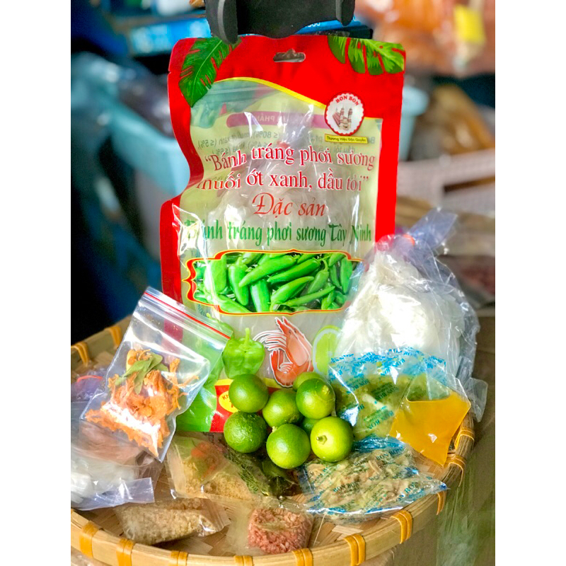Bánh Tráng Muối Ớt Xanh BonBon