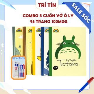 Tập vở học sinh, vở ô ly 96 trang giấy dày không lem đl 100gsm phương nam