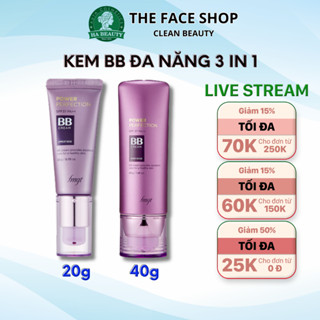 Kem nền bb cream The Face Shop Power Perfection che khuyết điểm kiềm dầu trang điểm đa năng Hàn Quốc 20g SPF37 PA++