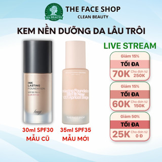 Kem nền lâu trôi The Face Shop Ink Lasting Foundation Slim Fit Ex SPF30 PA++ che khuyết điểm trang điểm đa năng dưỡng ẩm