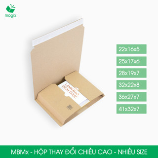 MBM - Combo 20 hộp carton tăng giảm chiều cao đóng hàng - Nhiều size | Magix Packaging