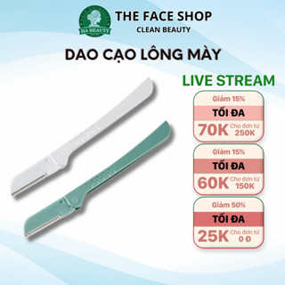 Dao cạo lông mày tạo dáng chân mày The Face Shop Folding Eyebrow Trimmer 2P sắc bén nhỏ gọn tiện lợi