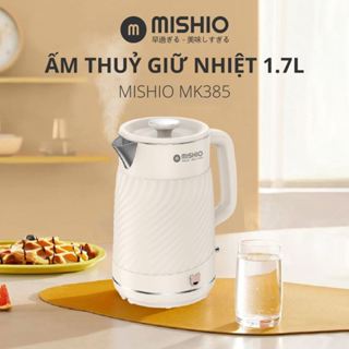 Ấm thuỷ giữ nhiệt 1.7 Lít Mishio MK385 inox 304