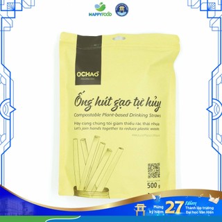 ỐNG HÚT GẠO OCHAO 8mm/22cm (500gr/túi giấy)
