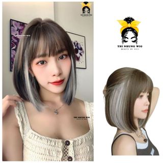 Tóc Giả Vic Nguyên Đầu Nữ Cá Tính, Tóc Giả THINHUNGWIG Từ Sợi Tơ Hàn Mềm Mượt Giống Tóc Thật (kèm lưới đội tóc) CC13