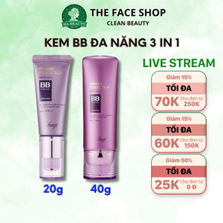 Kem nền che khuyết điểm kiềm dầu trang điểm đa năng BB Cream Power Perfection Hàn Quốc The Face Shop 20g SPF37 PA++