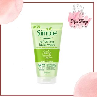 Sữa rửa mặt Simple Kind To Skin Refreshing Facial Wash Gel 150ml (da dầu)