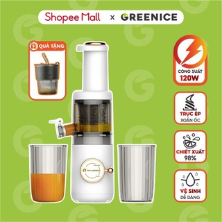 Máy ép chậm greenice ép trái cây nguyên quả kiệt bã dung làm nước ép