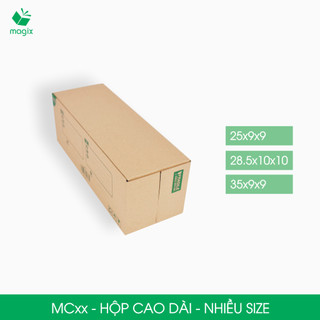 MC - Combo 20 hộp carton dài đóng hàng - Nhiều size | Magix Packaging