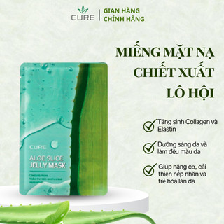 Miếng Mặt Nạ Thạch Lô Hội Cấp Ẩm CURE ALOE SLICE JELLY MASK