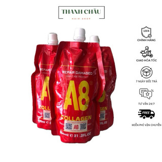 Dầu hấp ủ phục hồi tóc siêu mềm mượt Collagen 3+ A8 Repair Damaged 600ml