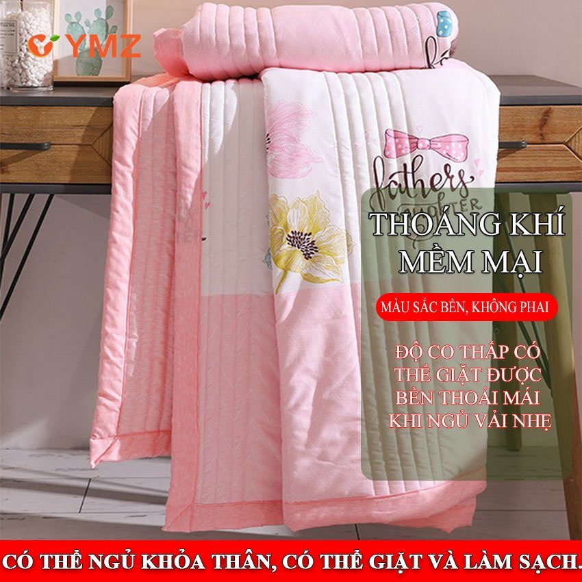Chăn mùa hè YMZ Chăn bông mùa hè kích thước 2mx2m3 chất vải mềm mại thoáng khí điều hòa nhiệt độ