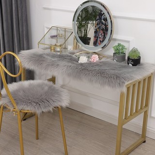 Thảm Lông Trải Bàn Trang Điểm, Ghế, Kệ Tủ