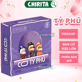 Cờ tỷ phú monopoly bàn size lớn phiên bản mới - cờ tỉ phú đồ chơi boardgame trò chơi giải trí chirita
