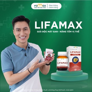 Thải Độc Gan Lifamax Giúp Thải Độc Gan, Mát Gan, Bổ gan, Phục hồi chức năng gan (hộp 30 viên)