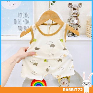 , Bộ quần áo ba lỗ, hoạ tiết CHÚ KHỦNG LONG BUNNY cho bé từ 4-15kg, UCHI72