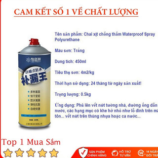 Bình xịt chống thấm dột, chống nước, chai xịt chống dột mái nhà, tường, ống nước, ... xịt chống thấm đa năng