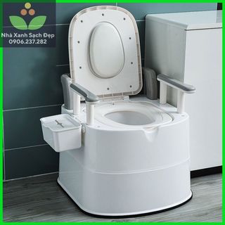 Ghế bô vệ sinh di động-bô đi tiểu cho người già [ Có ảnh thật]