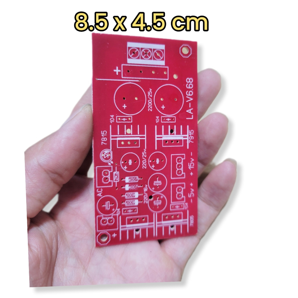 mạch in lọc nguồn đôi 15v 12v 8v 5v