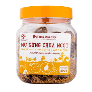 Ô mai mơ gừng chua ngọt Hồng Lam 200g