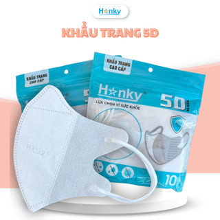 Thùng 100 Cái Khẩu Trang 3 Lớp Hanky Dày Dặn Kháng Khuẩn Chống Tia UV Cao Cấp