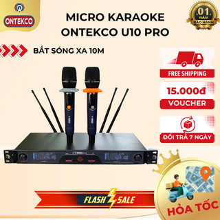 Bộ micro không dây ONTEKCO U10 Pro, bộ micro sân khấu chuyên nghiệp cao cấp chính hãng ONTEKCO