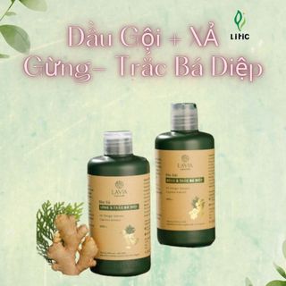 Dầu gội gừng và trắc bá diệp, dầu gội thảo dược kích thích mọc tóc LAVIA 400ml LITIC