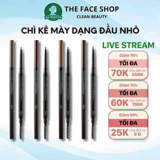 Chì kẻ mày dạng đầu nhỏ trang điểm chân mày lông mày The Face Shop fmgt Brow Master Slim Pencil 0.05g