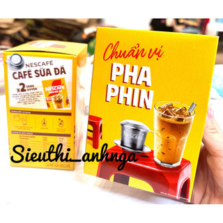 Cà Phê Sữa Đá Nescafe Hộp 240g (10 gói) Mẫu Mới
