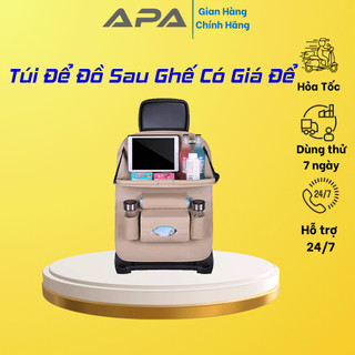 Túi để đồ sau ghế bằng Da Mẫu có móc ôm sát ghế | Tăng thêm không gian đựng đồ trên xe tiện lợi