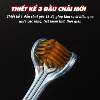 bàn chải đánh răng Đa chiều chải 3Mặt lông mềm mại đánh bay mọi mảng bám/1 chiếc