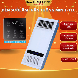 Quạt Sưởi, Đèn Sưởi Nhà Tắm - Quạt Sưởi Âm Trần  TLC-KAW - Làm Ấm Nhanh, Thiết Kế Hiện Đại, Điều Khiển Từ Xa