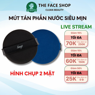 Mút tán phấn nước siêu mịn siêu mướt giúp đánh cushion hiệu quả cao The Face Shop Air Puff Second-Skin