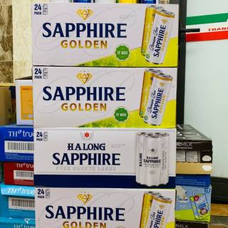 Bia Hạ Long Sapphire Premium thùng 24 lon x 330ml