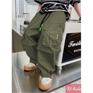   MẪU MỚI  Quần dài Jogger túi hộp cho bé gái bé trai phối đồ sành điệu từ 13-65kg chất kaki mềm mại dễ mặc 