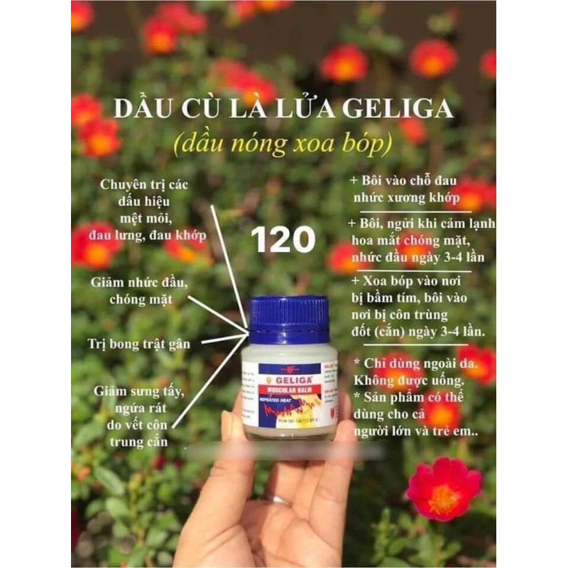 Dầu cù là lửa Geliga Thái Lan
