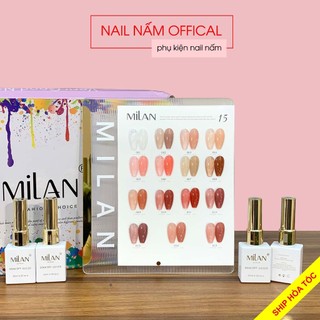 Set sơn gel thạch 15 màu MiLan tặng kèm bảng màu