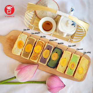 Bánh Trung Thu Vamico 11 Vị, Bánh Dẻo Bánh Nướng 150g, Không Vỏ Hộp