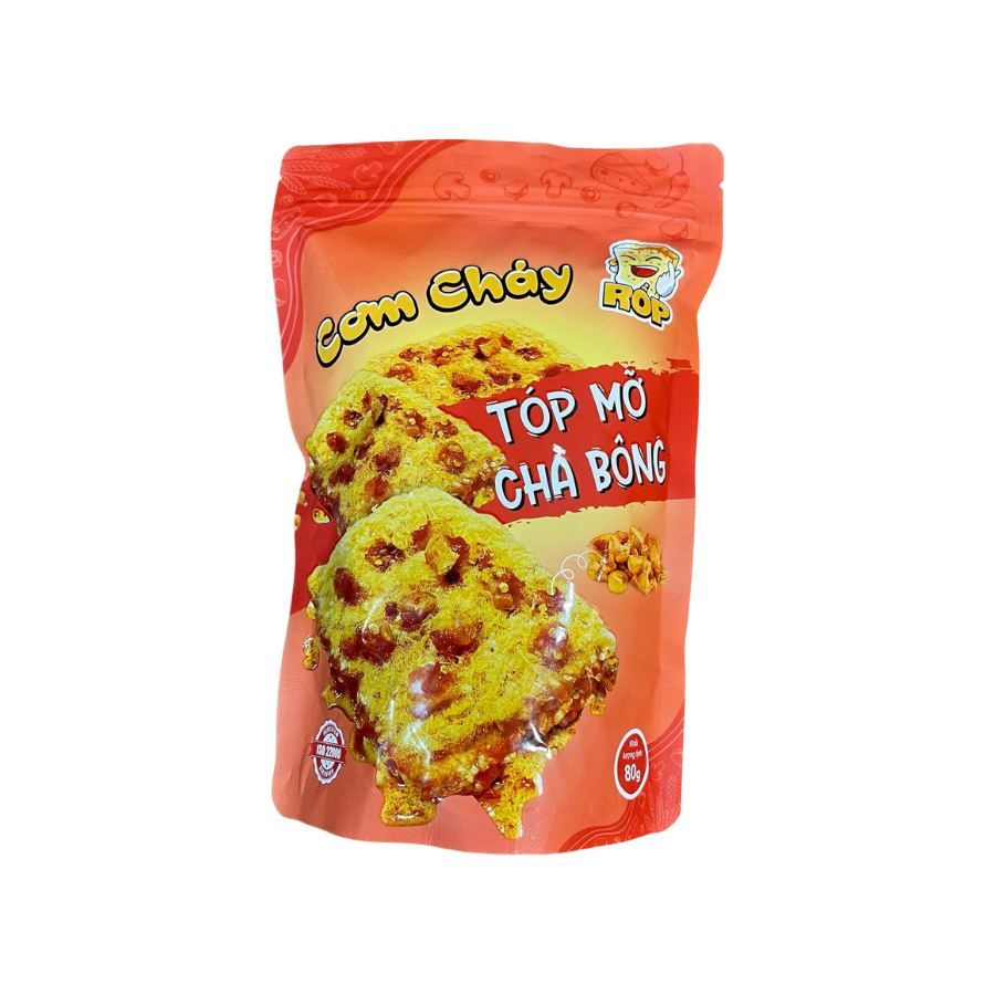 Cơm Cháy Rốp tóp mỡ chà bông loại 80 gram