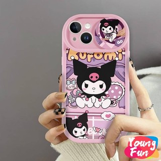  Ốp lưng iphone nắp trượt che camera kuromi tím dành cho ip 11 x xsm 12 13 14 15promax 7plus 8plus - sc3015 