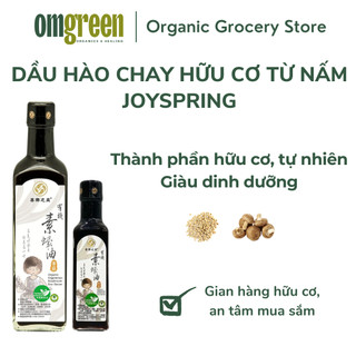 Dầu hào chay hữu cơ từ nấm joyspring 210ml & 500ml - omgreen organics