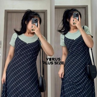 Đầm midi F21Plus chất thun lưới BIGSIZE [9864]