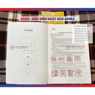 [Ship Hoả Tốc] Chăn - Đệm Điện Nhật Bản AKIRA (100% Chính Hãng) [Free Ship]