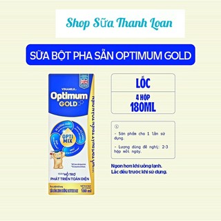 [HSD T1-2025] COMBO 4 LỐC 16 HỘP SỮA BỘT PHA SẴN OPTIMUM GOLD 180ML.