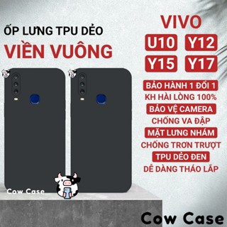 Ốp lưng Vivo U10, Y12, Y15, Y17 (1916) viền vuông Cowcase (1904) (1901) (1902) bảo vệ camera toàn diện TRON