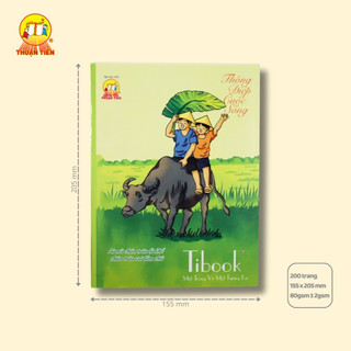 Tập 200 trang thông điệp cuộc sống thuận tiến - 4 ô ly vuông - 80gsm