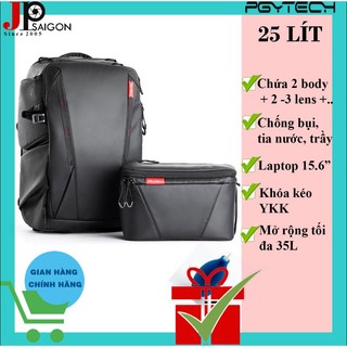 Balo máy ảnh pgytech onemo backpack 25l + túi đeo chéo shoulder +khuyến mại